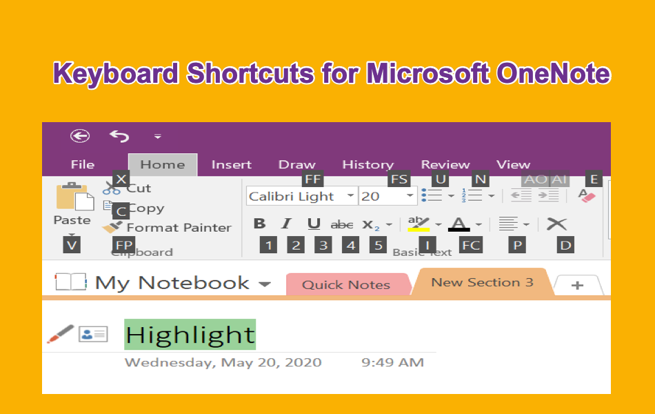 shortcuts outlook for mac